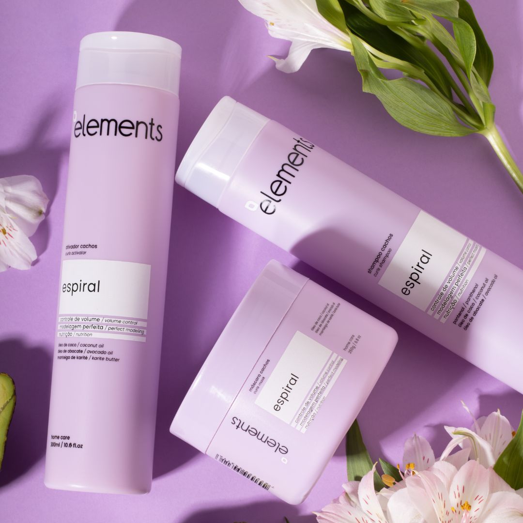 Creme Ativador de Cachos Espiral 300ml | Elements