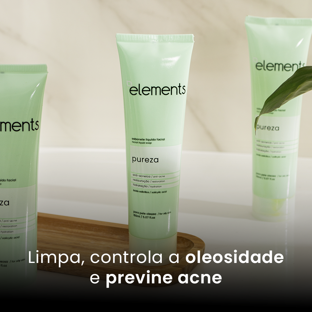 Sabonete Líquido Facial Pele Oleosa Pureza 150ml | Elements