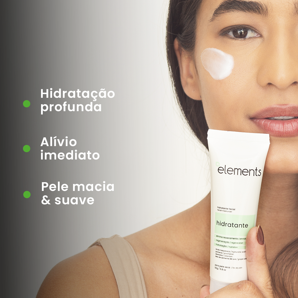 Hidratante Facial Pele Seca 50g | Elements