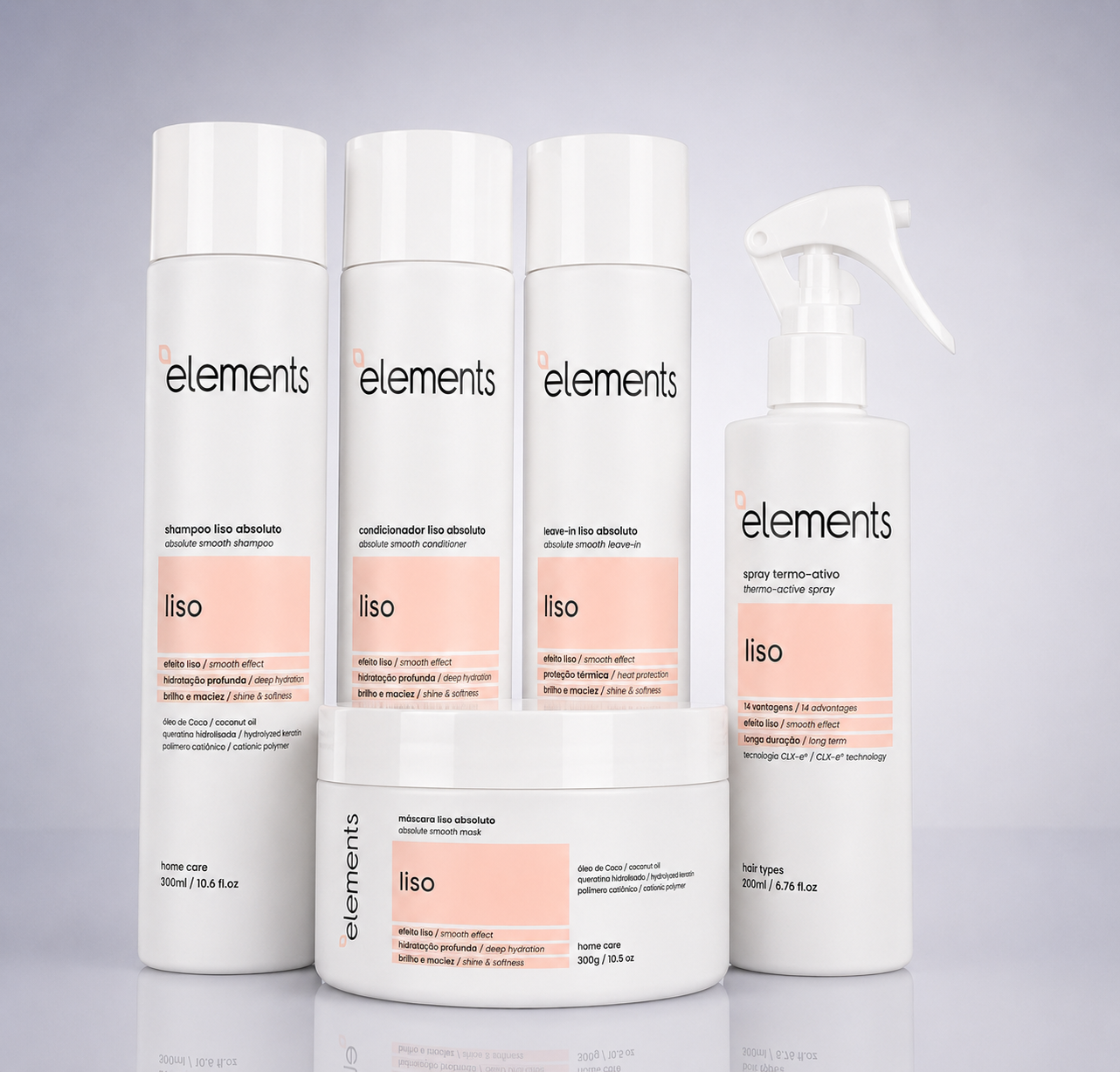 Kit Liso Completo 5 produtos Elements